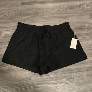 Black high waisted shorts
